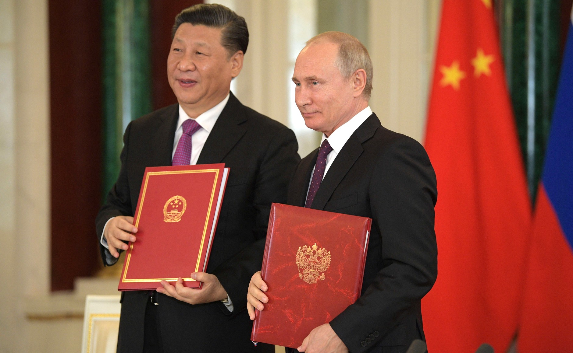 Vladimir Poutine et Xi Jinping (5 juin 2019)